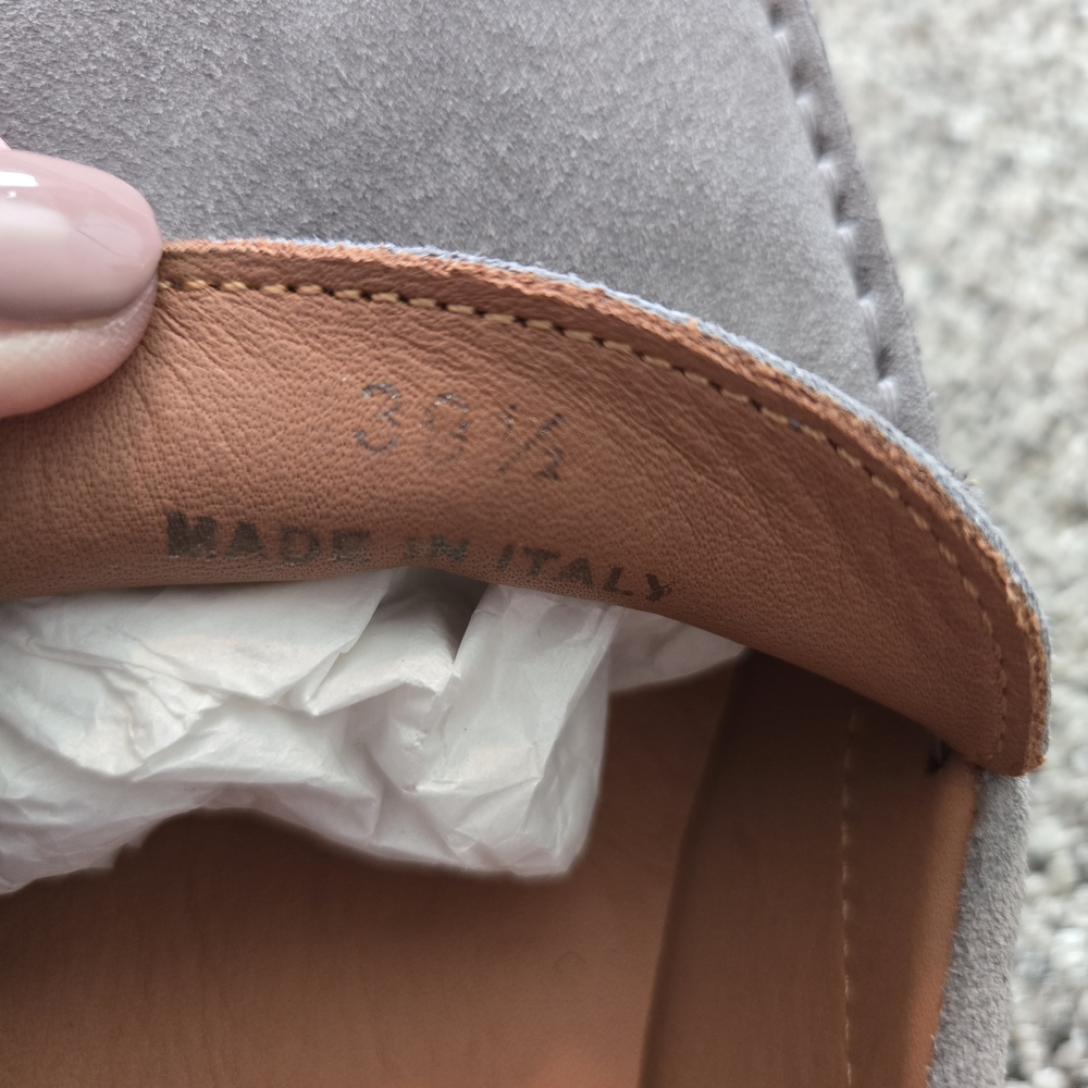 M. Gemi Gray Suede Loafers - Picture 4 of 4